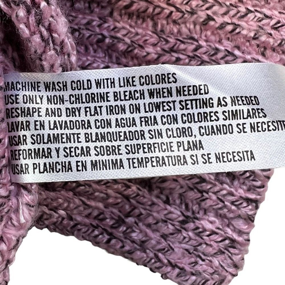 By Design Women's Knit V Neck Long Sleeve Pullover Sweater Heather pink Size 1X - Picture 7 of 9